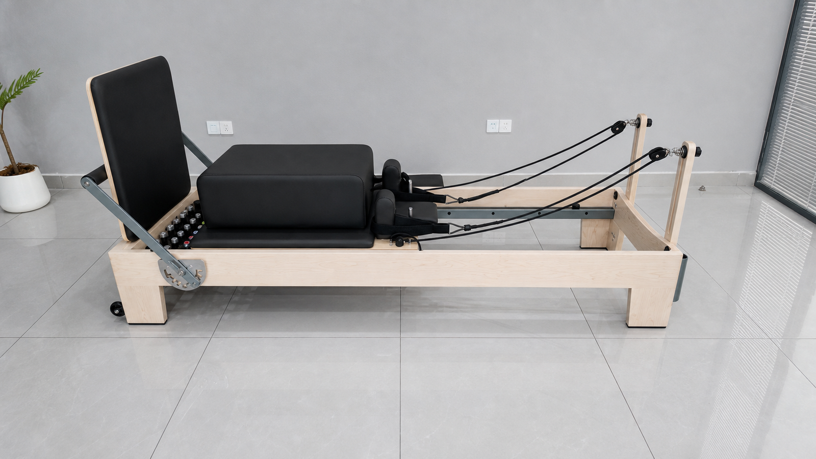 Standard Pilates Reformer before OEM customization