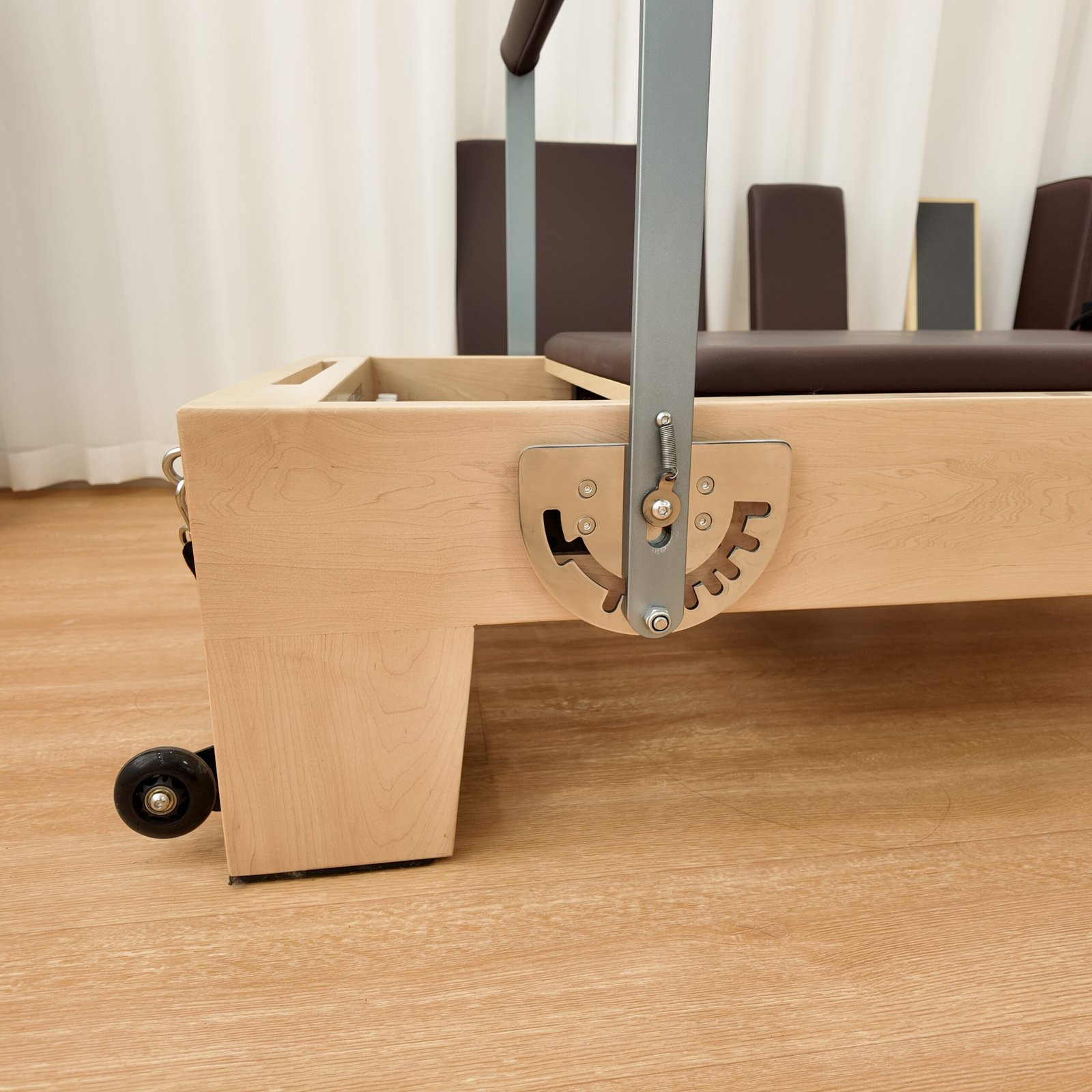Solid Maple Wood Pilates Reformer with Half Tower