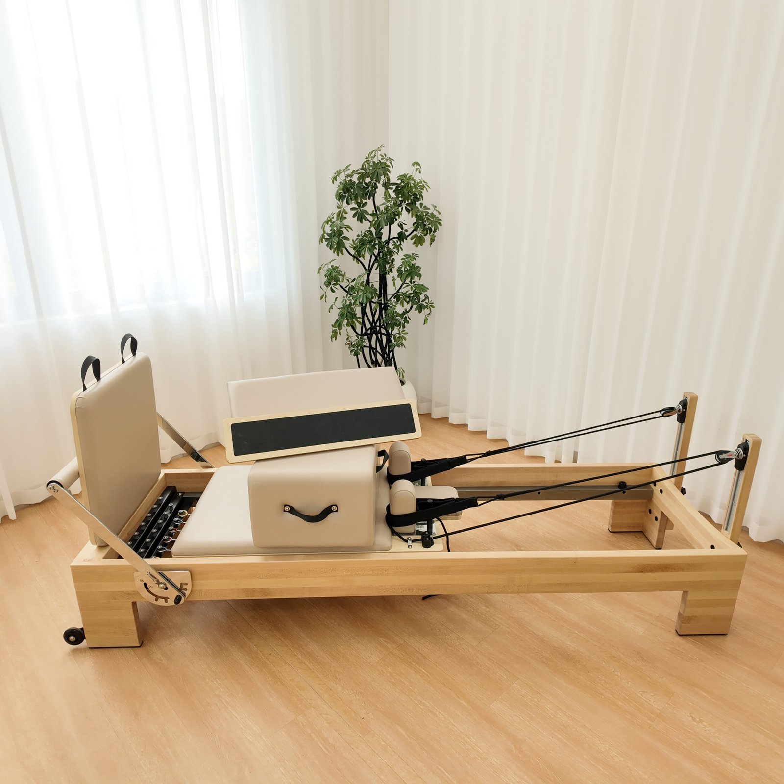 Premium Spliced Maple Wood Pilates Reformer
