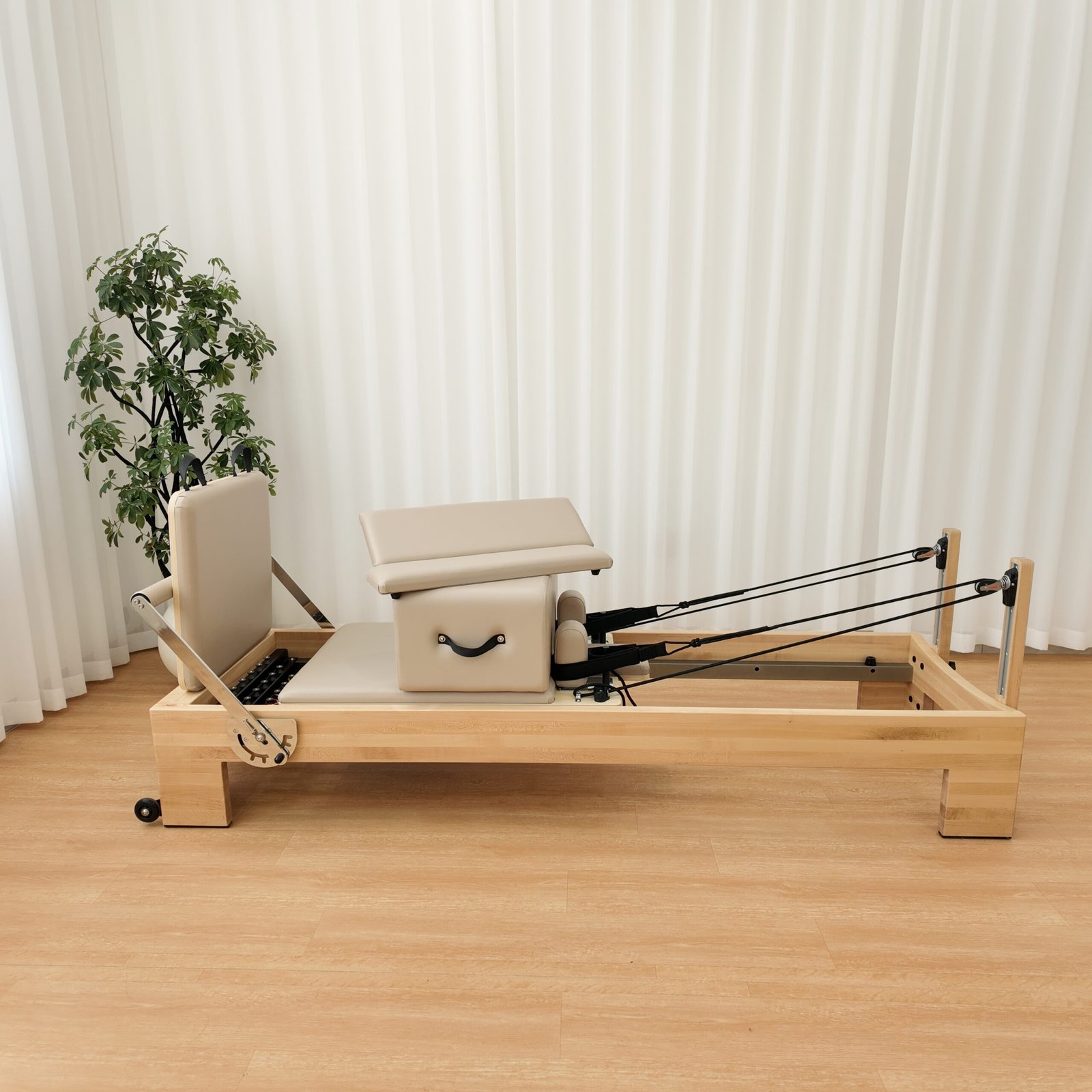 Premium Spliced Maple Wood Pilates Reformer