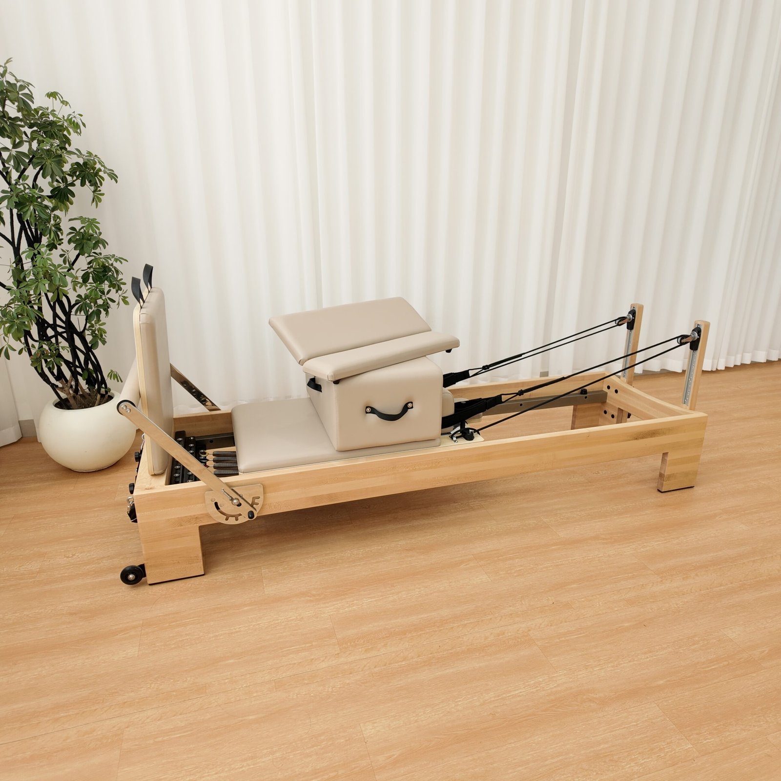 Premium Spliced Maple Wood Pilates Reformer