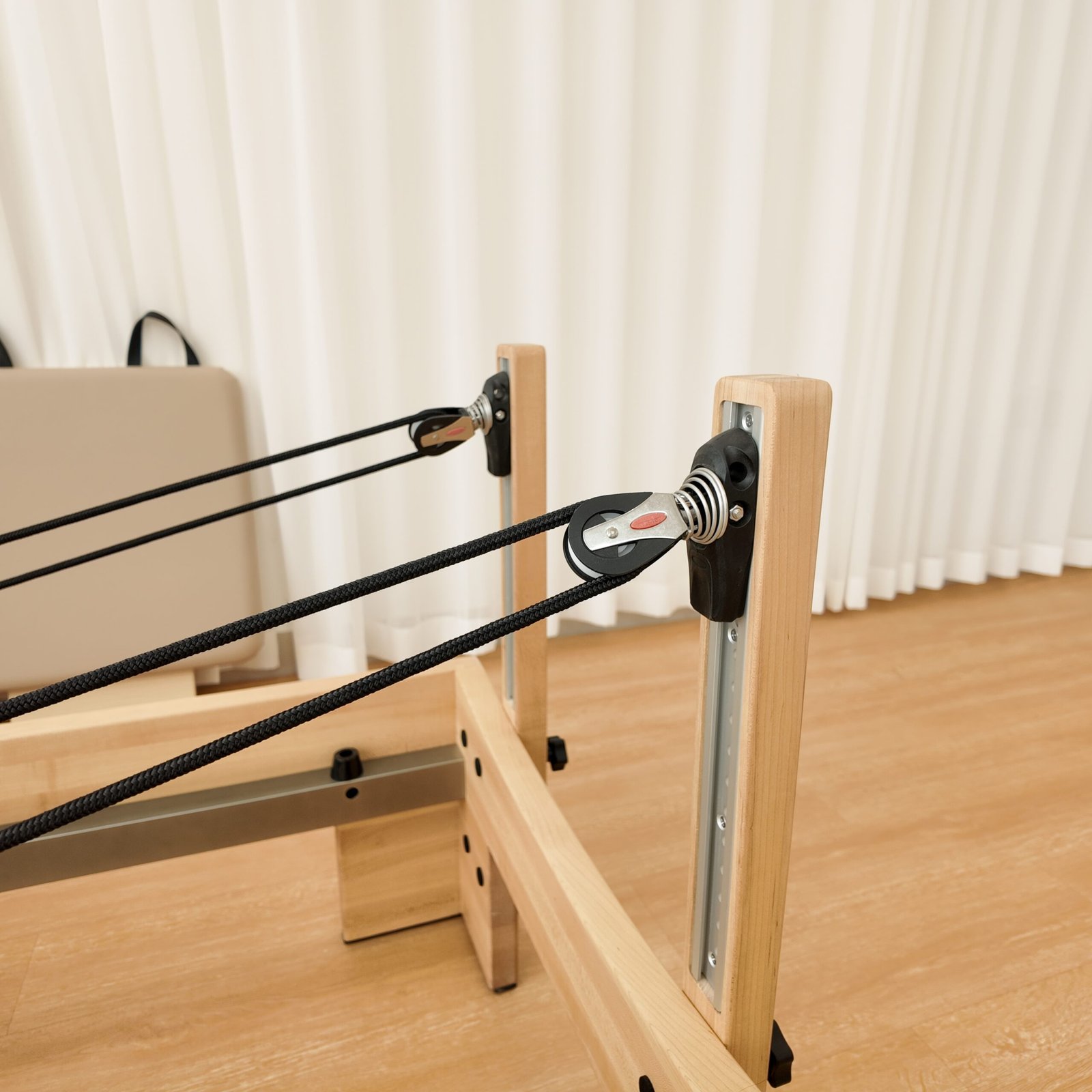 Premium Spliced Maple Wood Core Pilates Reformer with Half Tower