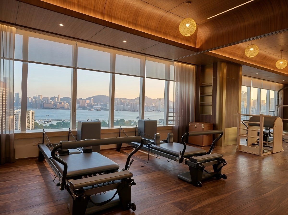 Small Pilates equipment room for rehabilitation clinic owners