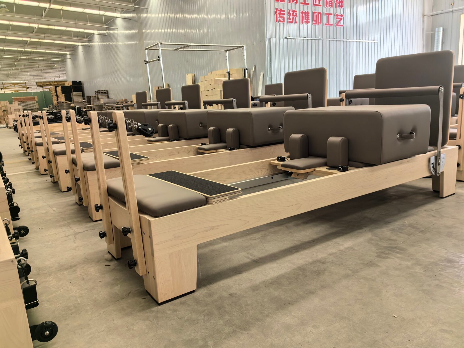 Solid Maple Wood Pilates Reformer