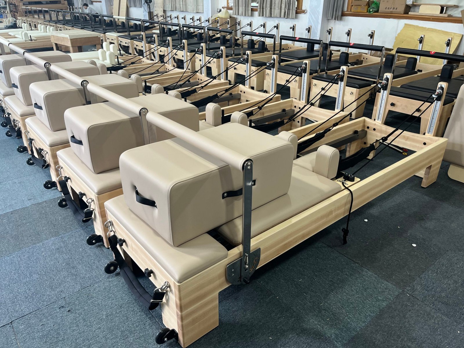 Premium Spliced Maple Wood Pilates Reformer