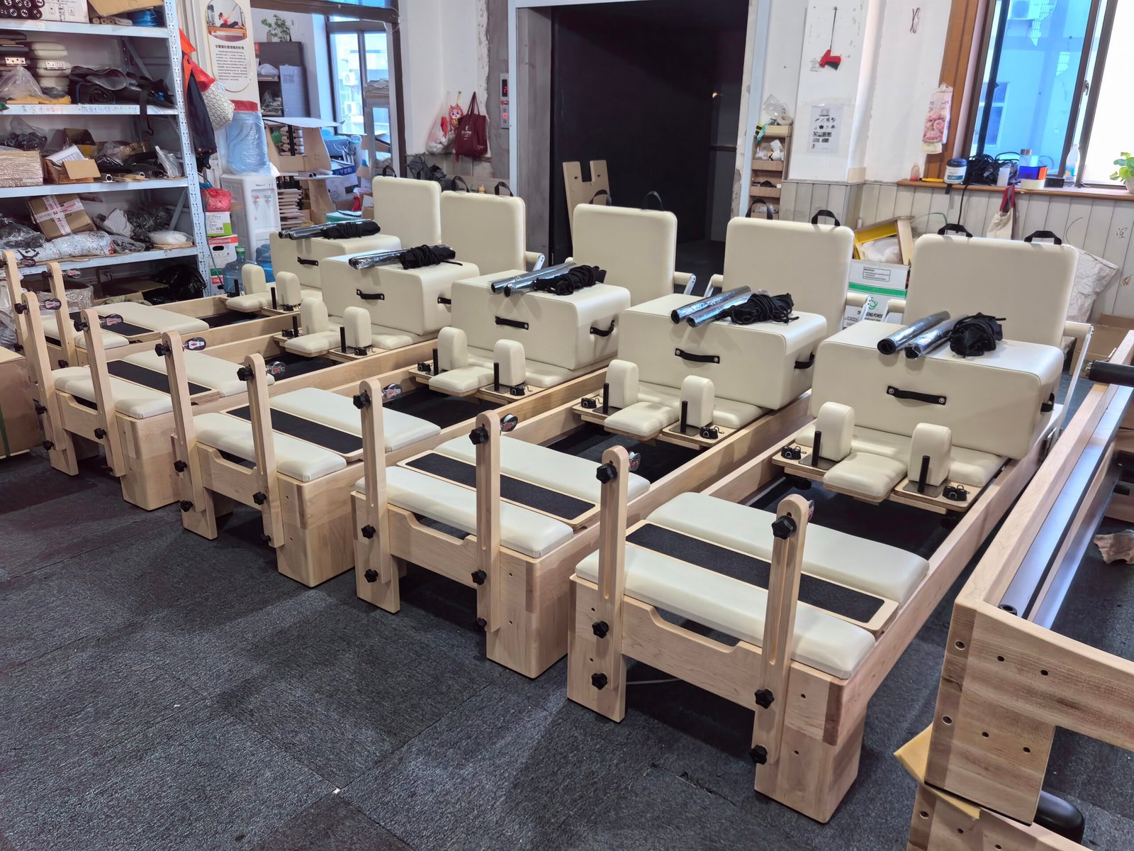 Premium Spliced Maple Wood Pilates Reformer
