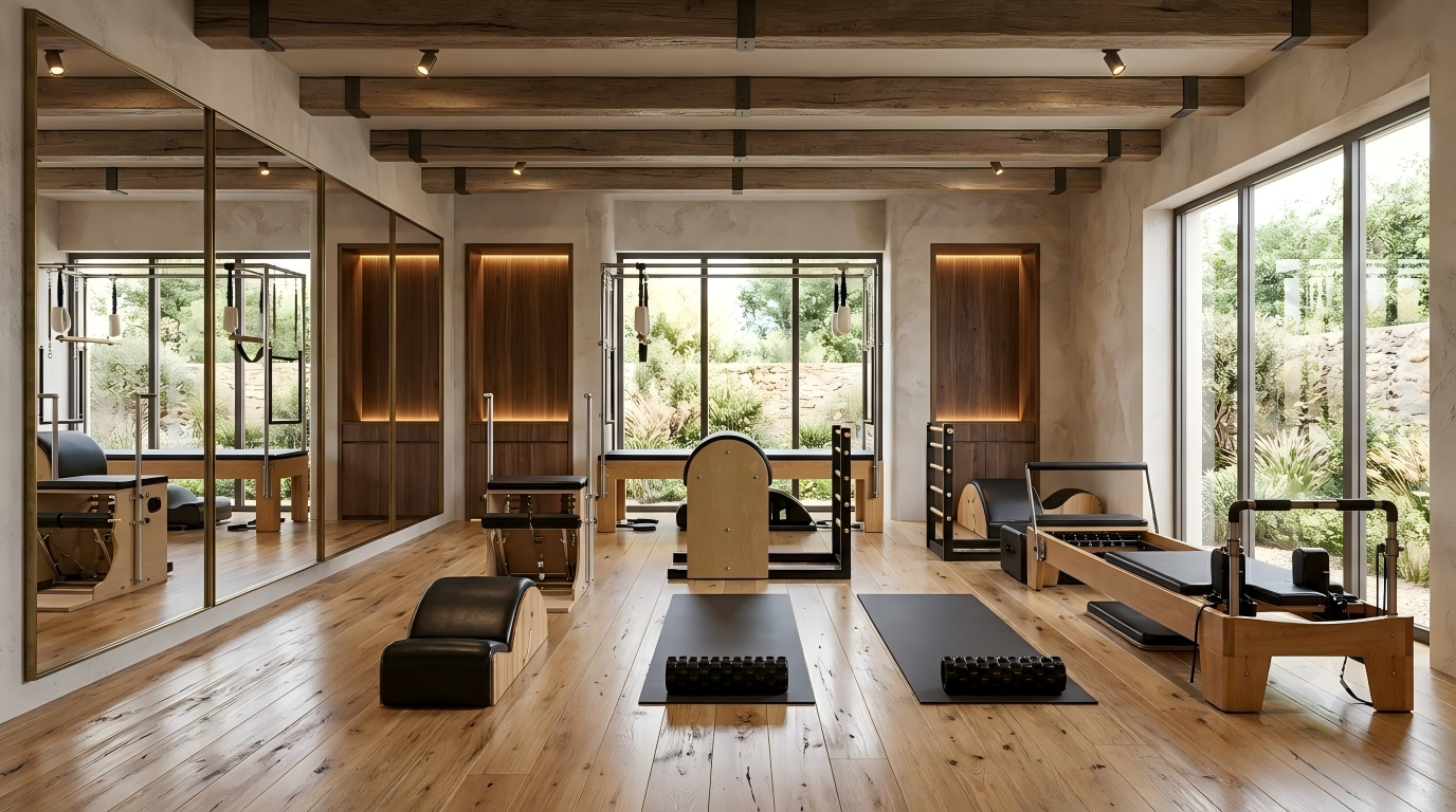 Small gym Pilates corner with Reformer machines