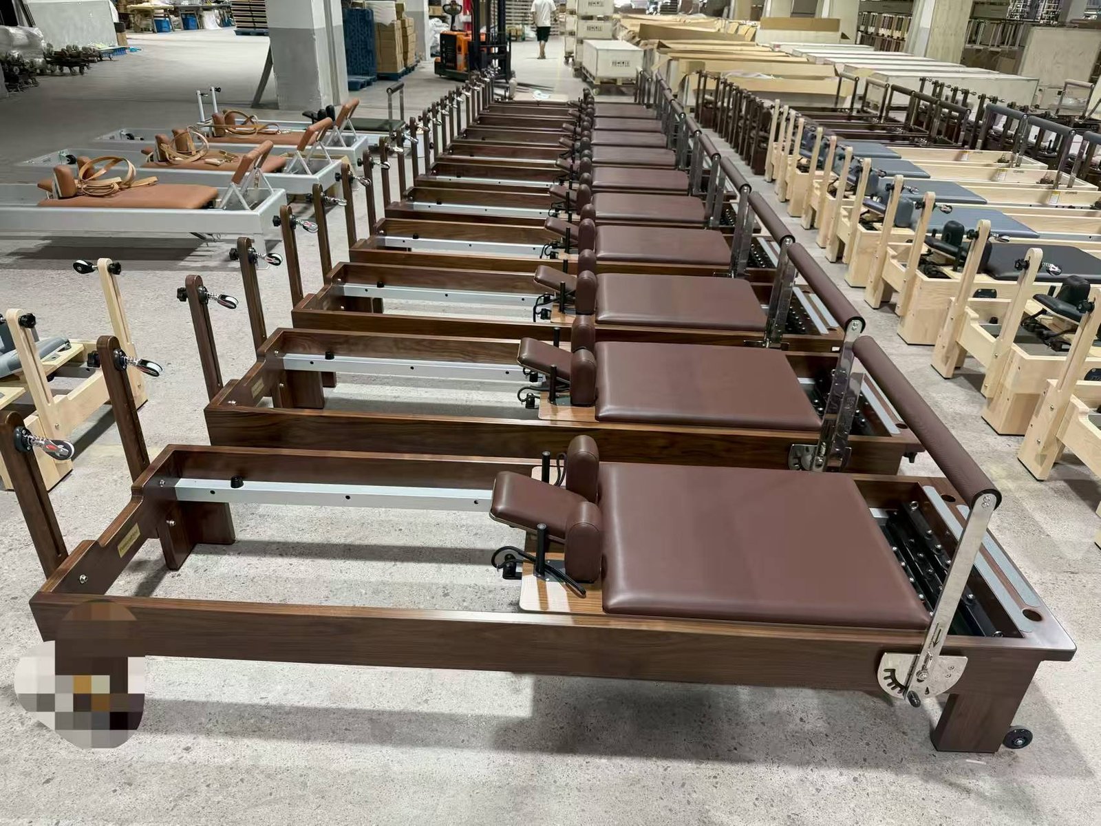Premium Walnut Wood Core Pilates Reformer for Commercial Studios
