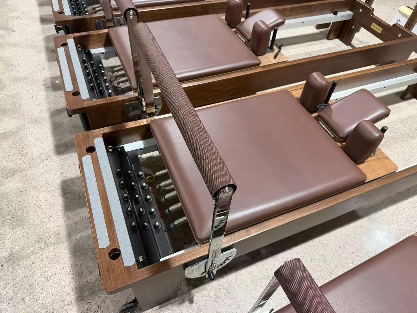 Premium Walnut Wood Core Pilates Reformer for Commercial Studios