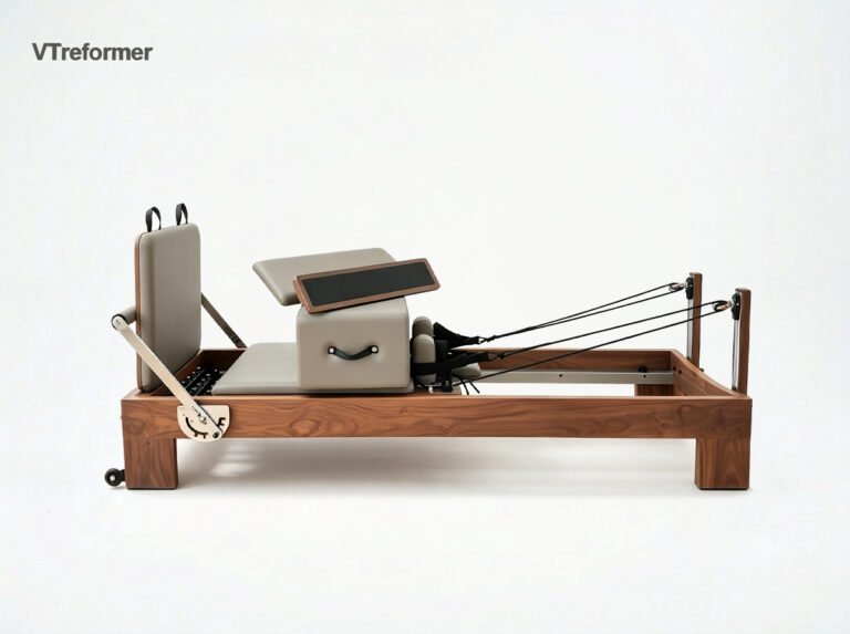 Premium Walnut Wood Core Pilates Reformer for Commercial Studios